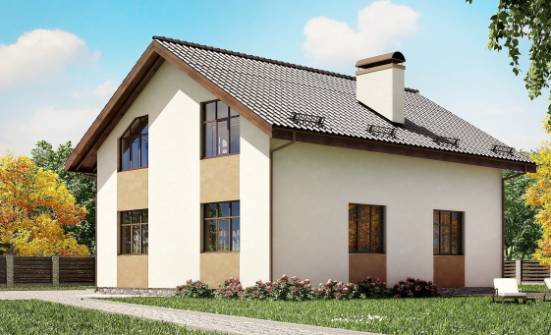 170-002-П Проект двухэтажного дома с мансардой, недорогой домик из бризолита Шуя | Проекты домов от House Expert