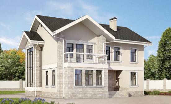 170-008-Л Проект двухэтажного дома, недорогой домик из арболита Шуя | Проекты домов от House Expert