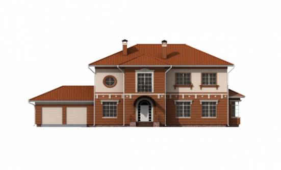 285-001-Л Проект двухэтажного дома и гаражом, классический коттедж из кирпича Кинешма | Проекты домов от House Expert
