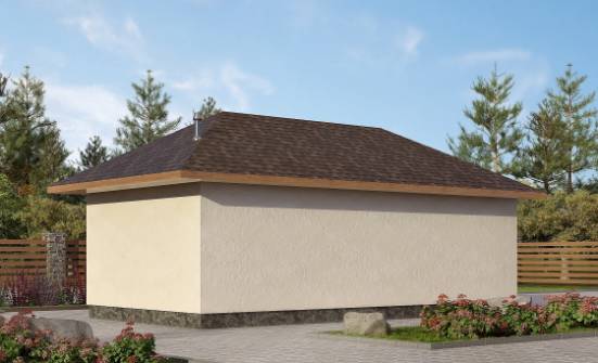 040-001-П Проект гаража из арболита Фурманов | Проекты одноэтажных домов от House Expert