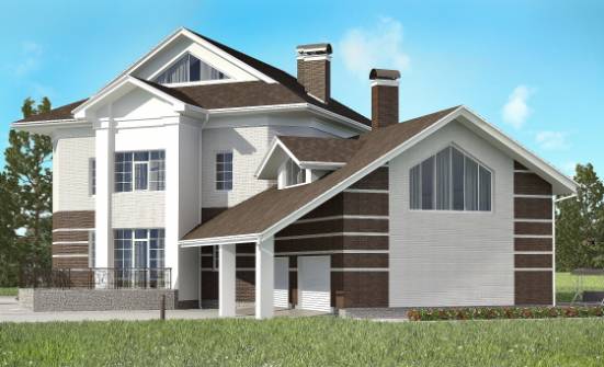 410-001-П Проект двухэтажного дома, гараж, большой дом из кирпича Тейково | Проекты домов от House Expert