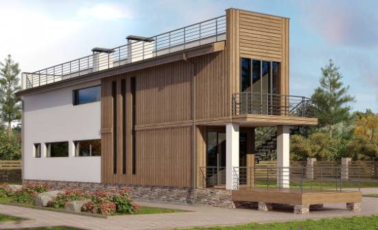 100-003-Л Проект двухэтажного дома, компактный загородный дом из газобетона Тейково | Проекты домов от House Expert