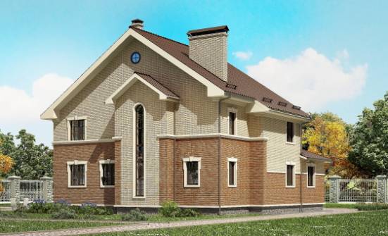 300-004-Л Проект двухэтажного дома, просторный коттедж из газосиликатных блоков Иваново | Проекты домов от House Expert