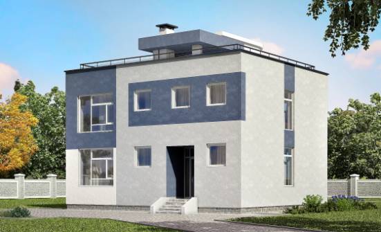180-005-П Проект двухэтажного дома, красивый дом из газосиликатных блоков Приволжск | Проекты домов от House Expert