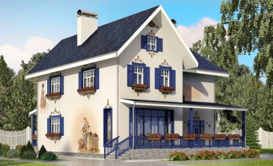 180-003-П Проект двухэтажного дома, бюджетный домик из кирпича Шуя | Проекты домов от House Expert