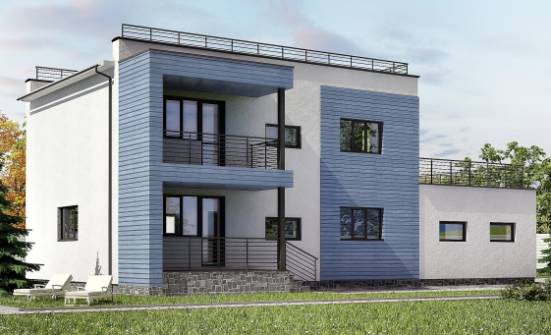 180-012-Л Проект двухэтажного дома, гараж, современный дом из кирпича Тейково | Проекты домов от House Expert
