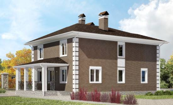 185-002-П Проект двухэтажного дома, классический дом из арболита Шуя | Проекты домов от House Expert
