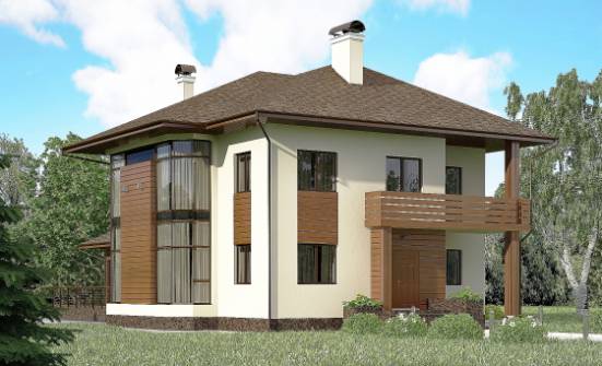300-001-П Проект двухэтажного дома, современный коттедж из кирпича Фурманов | Проекты домов от House Expert
