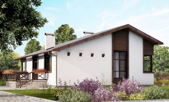 110-003-П Проект одноэтажного дома, простой загородный дом из керамзитобетонных блоков Кинешма | Проекты домов от House Expert