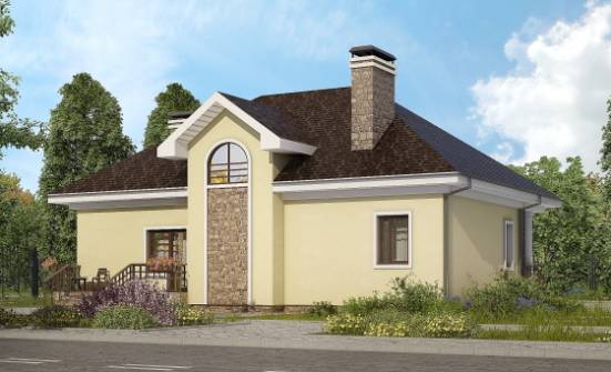 150-008-Л Проект двухэтажного дома с мансардой, бюджетный дом из теплоблока Приволжск | Проекты домов от House Expert