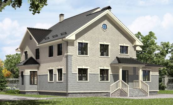 300-004-П Проект двухэтажного дома, классический загородный дом из газобетона Вичуга | Проекты домов от House Expert