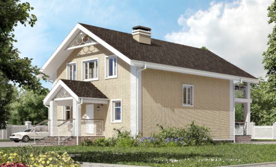 150-007-Л Проект двухэтажного дома мансардой, экономичный дом из арболита Вичуга | Проекты домов от House Expert