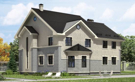 300-004-П Проект двухэтажного дома, классический загородный дом из газобетона Вичуга | Проекты домов от House Expert