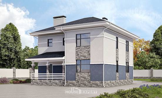 150-014-Л Проект двухэтажного дома, современный дом из блока Иваново | Проекты домов от House Expert