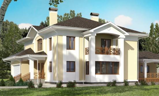 375-002-Л Проект двухэтажного дома, гараж, огромный домик из кирпича Вичуга | Проекты домов от House Expert