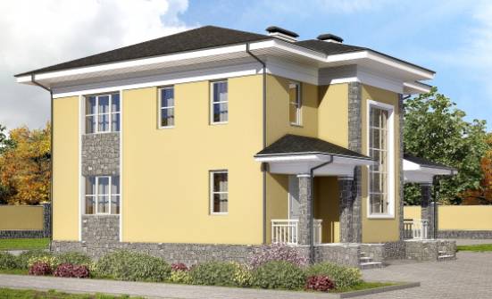 155-011-Л Проект двухэтажного дома, классический домик из блока Иваново | Проекты домов от House Expert