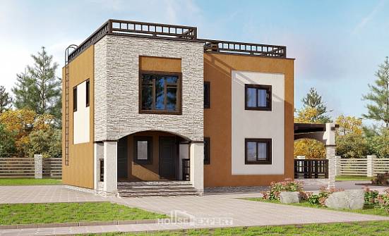 150-010-Л Проект двухэтажного дома, классический загородный дом из кирпича Приволжск | Проекты домов от House Expert