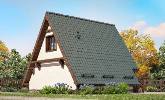 070-003-П Проект двухэтажного дома мансардный этаж, маленький домик из дерева Приволжск | Проекты домов от House Expert