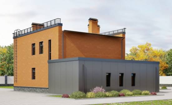 260-002-Л Проект двухэтажного дома, гараж, уютный загородный дом из бризолита Вичуга | Проекты домов от House Expert