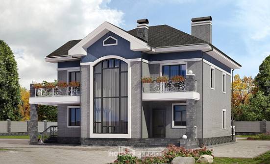 200-006-Л Проект двухэтажного дома, современный дом из кирпича Вичуга | Проекты домов от House Expert
