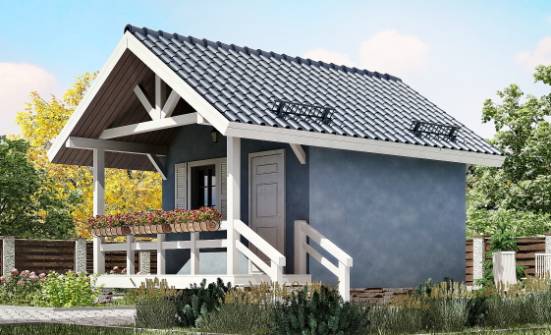 020-001-П Проект одноэтажного дома, экономичный домик из дерева Тейково | Проекты домов от House Expert