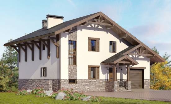 305-002-Л Проект трехэтажного дома мансардой, современный коттедж из кирпича Вичуга | Проекты домов от House Expert