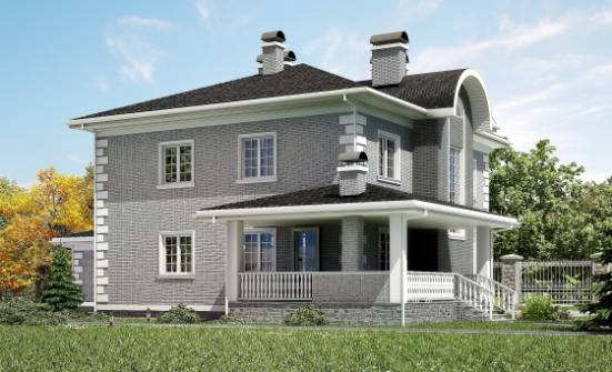 245-004-Л Проект двухэтажного дома и гаражом, современный дом из кирпича Шуя | Проекты домов от House Expert