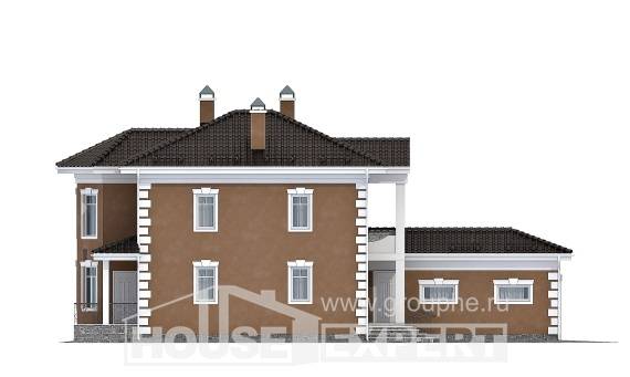 150-006-П Проект двухэтажного дома и гаражом, экономичный загородный дом из газосиликатных блоков, Иваново