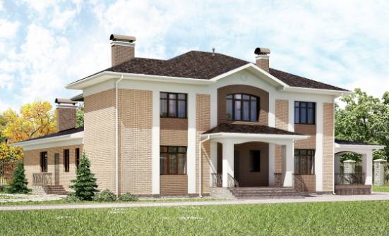 520-001-П Проект трехэтажного дома, большой дом из бризолита Вичуга | Проекты домов от House Expert
