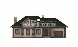 180-010-П Проект двухэтажного дома с мансардой и гаражом, простой домик из арболита Вичуга, House Expert