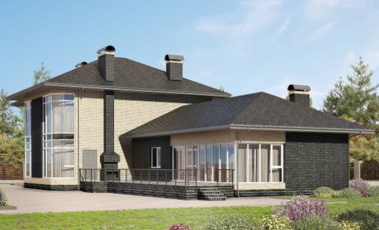 305-003-Л Проект двухэтажного дома, большой домик из газобетона Вичуга | Проекты домов от House Expert