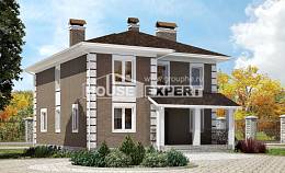 185-002-П Проект двухэтажного дома, доступный дом из газобетона Кинешма, House Expert
