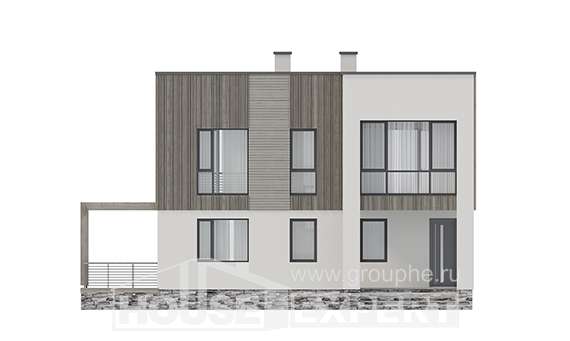 150-017-П Проект двухэтажного дома, экономичный дом из твинблока Шуя, House Expert