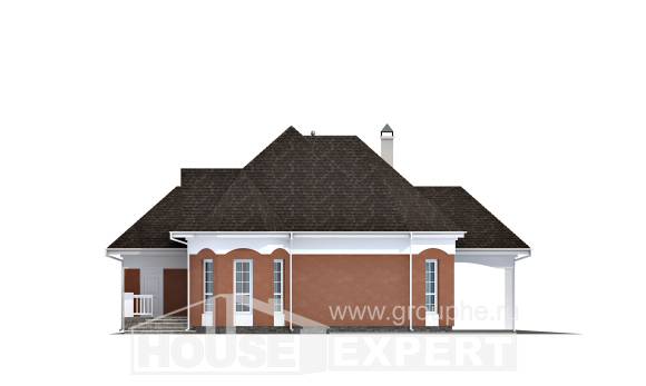 180-007-П Проект двухэтажного дома мансардой и гаражом, доступный дом из пеноблока, Приволжск