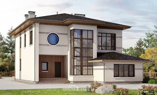 345-001-П Проект двухэтажного дома, уютный загородный дом из бризолита Кинешма | Проекты домов от House Expert