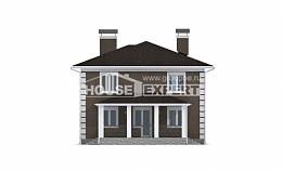 185-002-П Проект двухэтажного дома, бюджетный дом из бризолита Тейково, House Expert