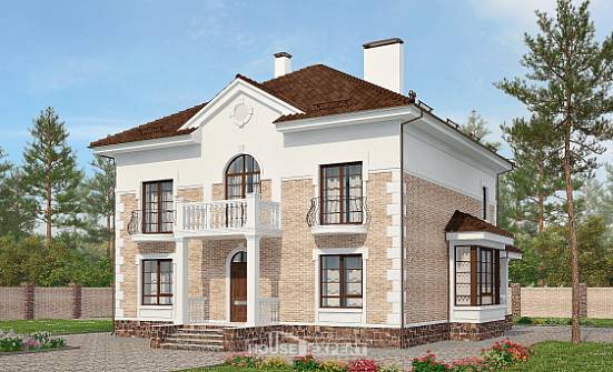220-008-П Проект двухэтажного дома, уютный домик из кирпича Иваново | Проекты домов от House Expert