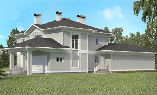 360-001-П Проект двухэтажного дома и гаражом, уютный домик из кирпича Тейково | Проекты домов от House Expert