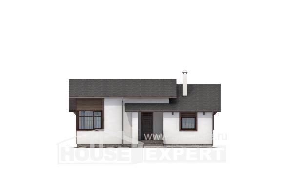 110-003-П Проект одноэтажного дома, экономичный домик из теплоблока, Фурманов