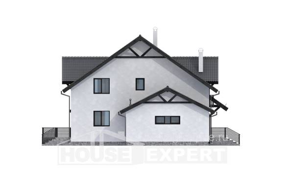 290-003-П Проект двухэтажного дома мансардный этаж, огромный дом из арболита Вичуга, House Expert