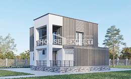 150-017-П Проект двухэтажного дома, красивый загородный дом из арболита, Тейково