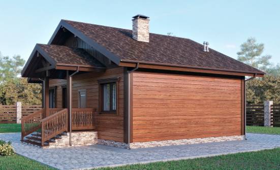 065-001-П Проект бани из пеноблока Иваново | Проекты одноэтажных домов от House Expert