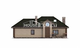 180-010-П Проект двухэтажного дома с мансардным этажом и гаражом, уютный дом из арболита Кинешма, House Expert