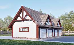 145-002-Л Проект гаража из бризолита Кинешма, House Expert