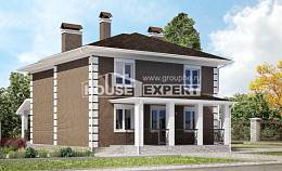 185-002-П Проект двухэтажного дома, красивый коттедж из керамзитобетонных блоков Кинешма, House Expert