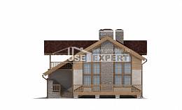 165-002-П Проект двухэтажного дома с мансардой и гаражом, современный коттедж из газосиликатных блоков Кинешма, House Expert
