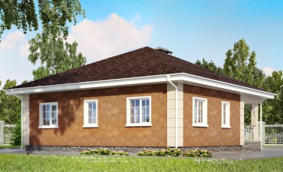 100-001-Л Проект одноэтажного дома, современный коттедж из керамзитобетонных блоков, Иваново