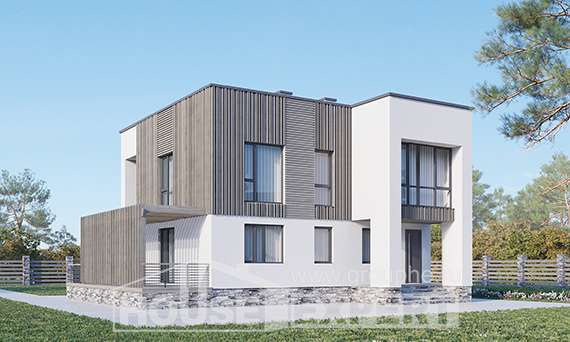 150-017-П Проект двухэтажного дома, компактный домик из пеноблока Иваново, House Expert
