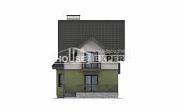 120-003-П Проект двухэтажного дома мансардный этаж, бюджетный дом из поризованных блоков Фурманов, House Expert