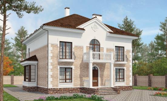 220-008-П Проект двухэтажного дома, уютный домик из кирпича Иваново | Проекты домов от House Expert